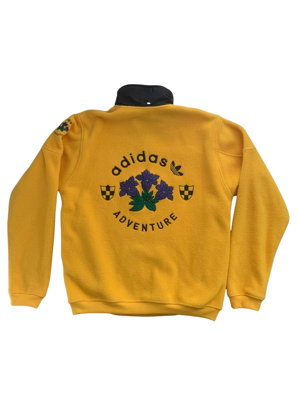 adidas Original Adventure 1/4 Zip Pullover Sweater Oversized S Retro Sporty